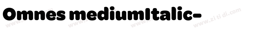 Omnes mediumItalic字体转换